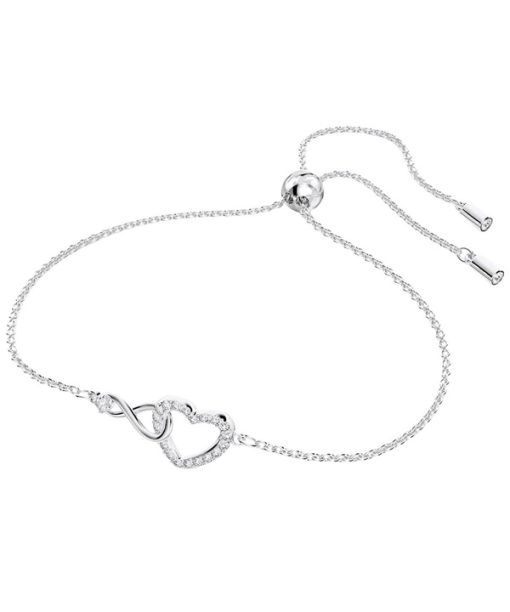 Swarovski Hyperbola Infinity und Herz Rhodium Armband 5524421 für Damen