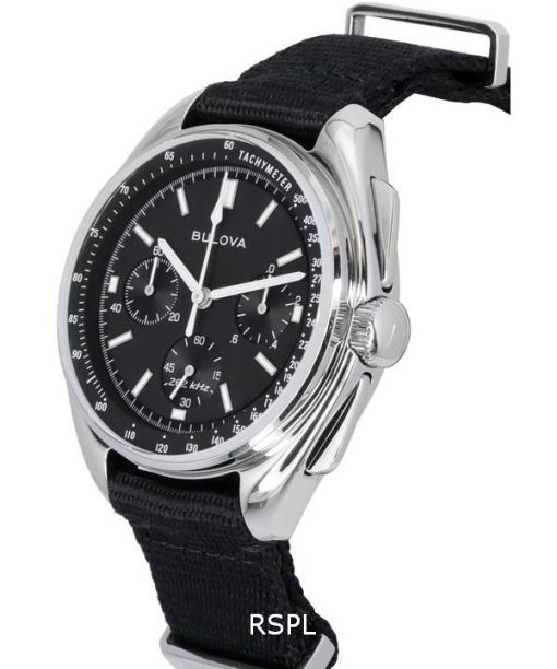 Bulova Lunar Pilot Special Edition Chronograph Schwarzes Zifferblatt Quarz 96A225 Herrenuhr