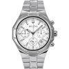 Bulova Classic Precisionist Chronograph Edelstahl Silber Zifferblatt Quarz 96B408 100M Herrenuhr