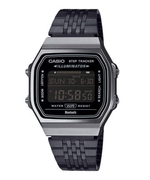 Casio Vintage Digital Smartphone Link Edelstahl Quarz ABL-100WEGG-1B Unisex Uhr