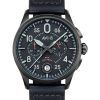 AVI-8 Spitfire Lock Chronograph Schiefer Schwarz Quarz AV-4089-03 Herrenuhr