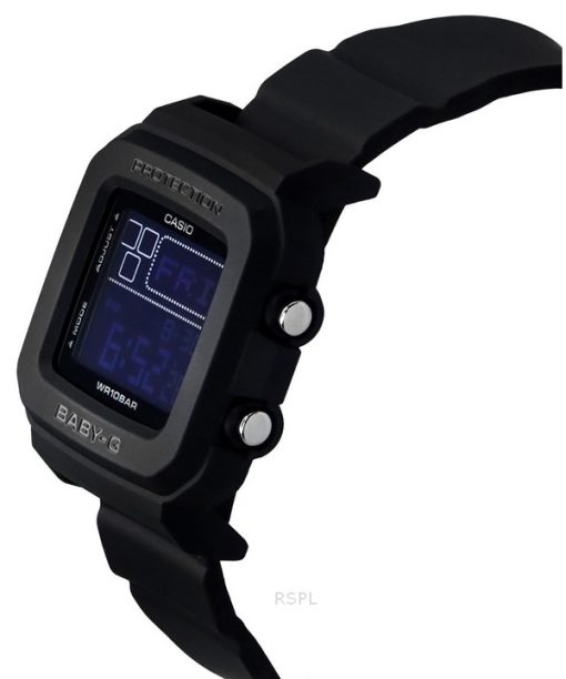 Casio Baby-G Digital Harzarmband schwarzes Zifferblatt Quarz BGD-10-1 100M Damenuhr