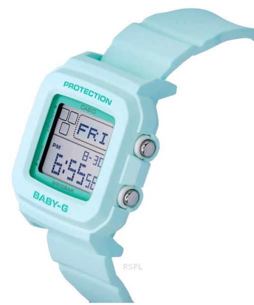 Casio Baby-G Digital Resin Armband Mintgrünes Zifferblatt Quarz BGD-10-3 100M Damenuhr