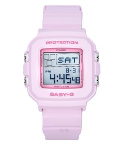 Casio Baby-G Digital Harzarmband rosa Zifferblatt Quarz BGD-10-4 100M Damenuhr