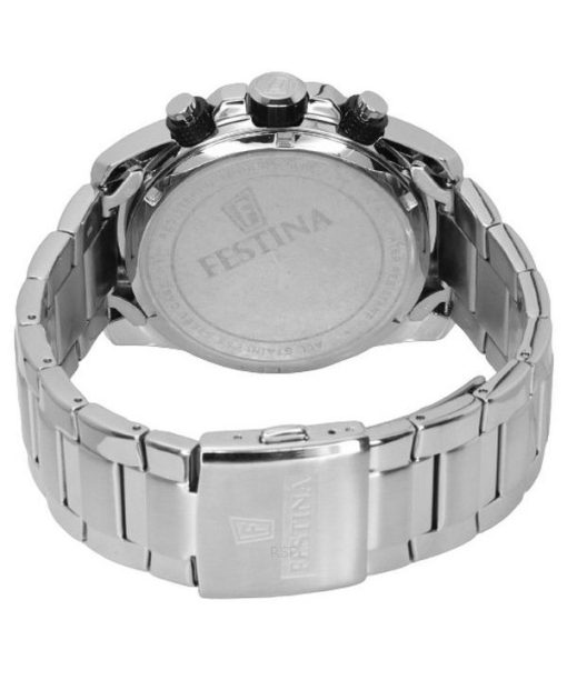 Festina Sports Chorongraph Edelstahl grünes Zifferblatt Quarz F20463-3 F204633 100M Herrenuhr