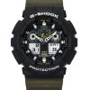 Casio G-Shock Analog-Digital-Harzarmband schwarzes Zifferblatt Quarz GA-100TU-1A3 200M Herrenuhr