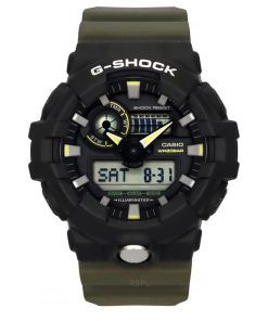 Casio G-Shock Analog-Digital-Harzarmband schwarzes Zifferblatt Quarz GA-710TU-1A3 200M Herrenuhr