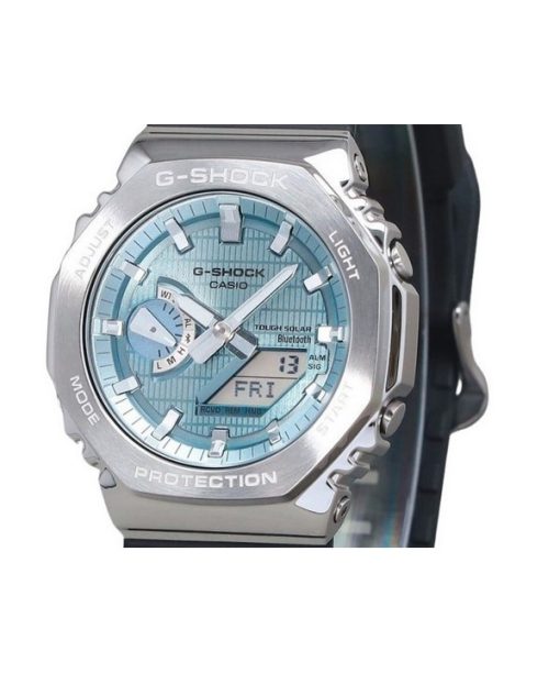 Casio G-Shock G-Steel Analog-Digital-Smartphone-Link Eisblaues Zifferblatt Robuste Solar GBM-2100A-1A2 200M Herrenuhr