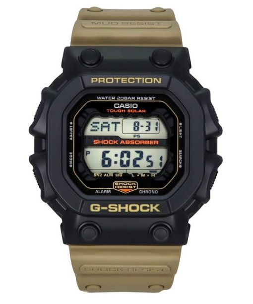 Casio G-Shock Digital Resin Armband schwarzes Zifferblatt Tough Solar GX-56TU-1A5 200M Herrenuhr