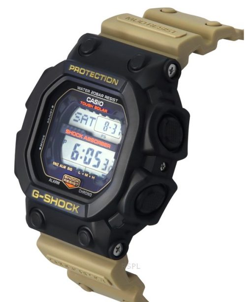 Casio G-Shock Digital Resin Armband schwarzes Zifferblatt Tough Solar GX-56TU-1A5 200M Herrenuhr