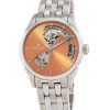 Hamilton Jazzmaster Edelstahl Apricot Open Heart Zifferblatt Automatik H32215100 Damenuhr