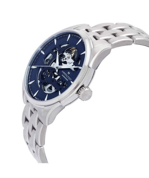 Hamilton Jazzmaster Skeleton Edelstahl blaues Zifferblatt Automatik H42535141 Herrenuhr