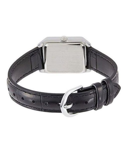 Casio Standard Analog Lederarmband schwarzes Zifferblatt Quarz LTP-V007L-1B Damenuhr