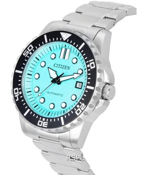 Citizen Urban Mechanical Edelstahl Aqua Blue Dial Automatic NJ0170-83X 100M Herrenuhr