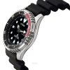 Citizen Promaster Marine Gummiarmband schwarzes Zifferblatt automatische Taucheruhr NY0085-19E 200M Herrenuhr