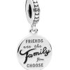 Pandora Friends Are Family Charm-Anhänger mit schwarzer Emaille 798124EN16 für Damen