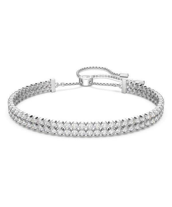 Swarovski Matrix Tennisarmband mit klaren Kristallen und Rhodiumbeschichtung 5221397 für Damen