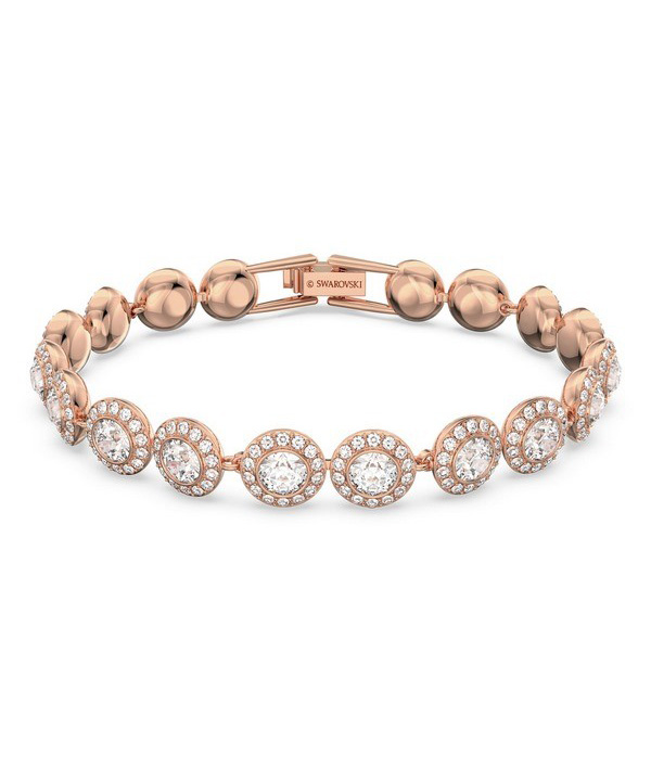 Swarovski Una Angelic Tennisarmband mit klaren Kristallen und Roségold-Beschichtung 5240513 für Damen