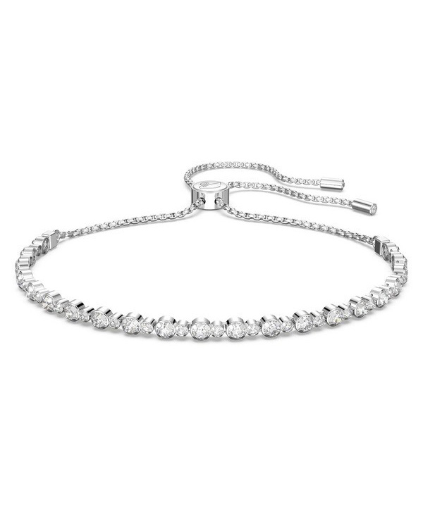 Swarovski Matrix Tennisarmband mit klaren Kristallen und Rhodiumbeschichtung 5465384 für Damen