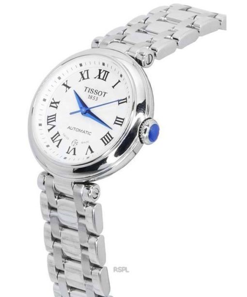 Tissot T-Lady Bellissima Edelstahl Weißes Zifferblatt Automatik T126.207.11.013.00 T1262071101300 Damenuhr