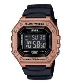 Casio Standard Digital Harzarmband Quarz W-218HM-5BV Herrenuhr