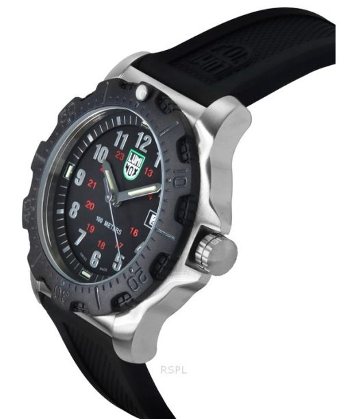 Luminox G-Collection Manta Ray Carbonox Polyurethan-Armband schwarzes Zifferblatt Quarz X2.2132 100M Herrenuhr