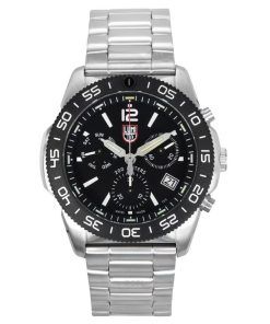 Luminox Pacific Diver Chronograph Edelstahl schwarzes Zifferblatt Quarz XS.3142 200M Herrenuhr