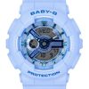 Casio Baby-G Analog-Digital-Armband mit blauem Harzarmband und blauem Zifferblatt, Quarz BA-110YK-2A, 100 M, Damenuhr