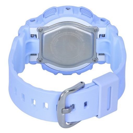 Casio Baby-G Analog-Digital-Armband mit blauem Harzarmband und blauem Zifferblatt, Quarz BA-110YK-2A, 100 M, Damenuhr