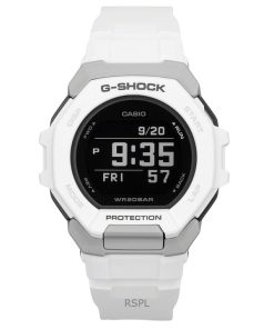 Casio G-Shock G-Squad Digital Smartphone Link Weißes biobasiertes Harzquarz GBD-300-7 200M Herrenuhr