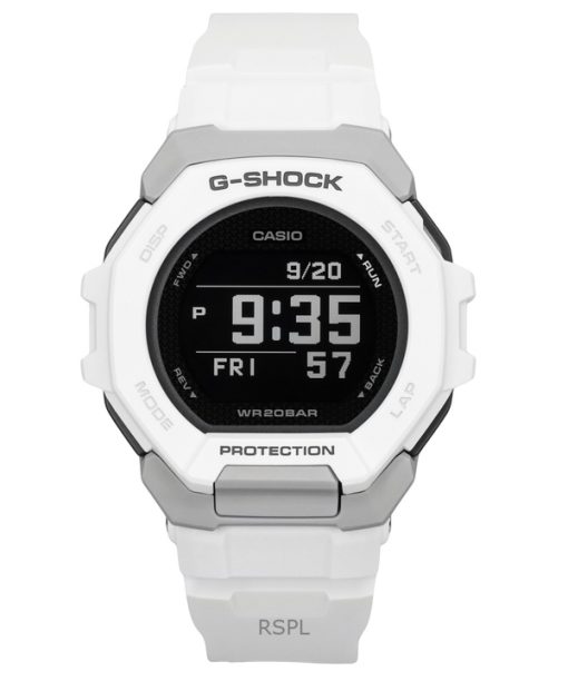 Casio G-Shock G-Squad Digital Smartphone Link Weißes biobasiertes Harzquarz GBD-300-7 200M Herrenuhr