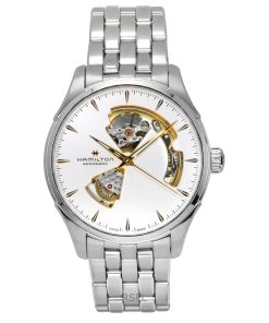 Hamilton Jazzmaster Edelstahl Silber Open Heart Zifferblatt Automatik H32675151 Herrenuhr