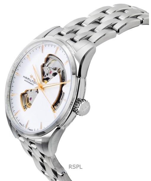 Hamilton Jazzmaster Edelstahl Silber Open Heart Zifferblatt Automatik H32675151 Herrenuhr