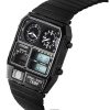 Citizen Analog Digital Dual Time Edelstahl Schwarzes Zifferblatt Quarz JG2105-93E Herrenuhr