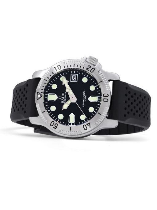 Ratio FreeDiver Professional Sapphire Black Dial Quarz RTF021 200M Herrenuhr