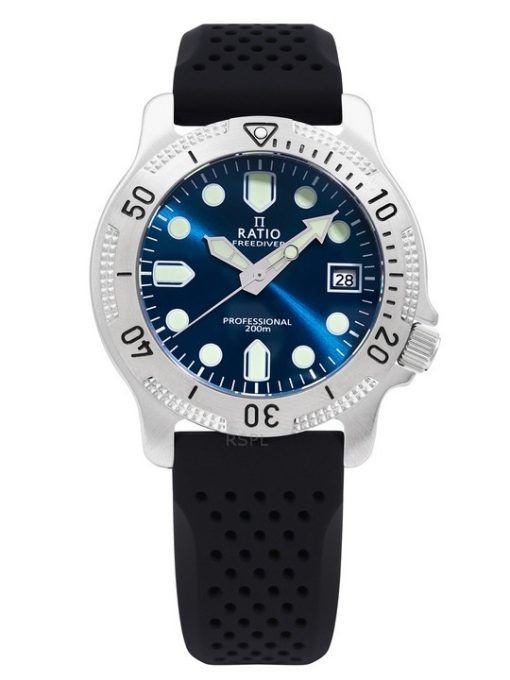 Ratio FreeDiver Professional Sapphire Blue Sunray Dial Quarz RTF023 200M Herrenuhr