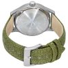 Ratio Quest Herren-Felduhr, Saphir-Canvas-Armband, Khaki-grünes Zifferblatt, Quarz, RTQ029 100M, Lewis &, Clark Edition