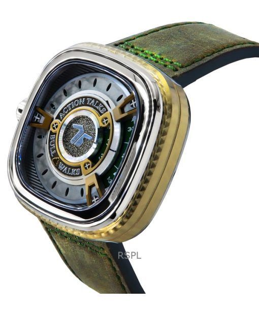 Sevenfriday M-Serie NFC-fähiges Lederarmband braunes Zifferblatt Automatik M2/05 SF-M2-05 Herrenuhr