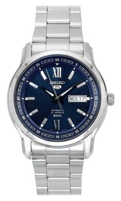 Seiko 5 Analog Edelstahl Blaues Zifferblatt Automatik SNKP17K1 Herrenuhr