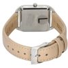 Seiko Analog Lederarmband Beige Zifferblatt Quarz SWR089P1 Damenuhr