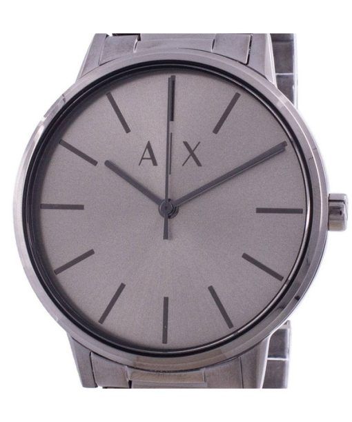 Generalüberholte Armani Exchange Cayde Quarz-Herrenuhr AX2722 mit grauem Zifferblatt