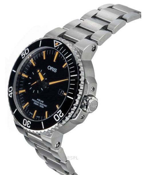 Oris Aquis Small Second Edelstahl schwarzes Zifferblatt automatische Taucheruhr 01-743-7733-4159-07-8-24-05PEB 500M Herrenuhr