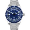 Edox Skydiver Date Limited Edition Edelstahl blaues Zifferblatt Automatik Taucheruhr 80126 3BUM BUIN 300M Herrenuhr