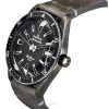 Edox Skydiver Limited Edition Lederarmband graues Zifferblatt Automatik Taucheruhr 80126 3VIN GDN 300M Herrenuhr