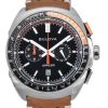 Bulova Racer Chronograph Lederarmband schwarzes Zifferblatt Quarz 98B427 100M Herrenuhr