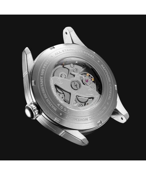 AVI-8 Spitfire Smith Birmingham Lederarmband blaues Zifferblatt Automatik AV-4090-02 Herrenuhr