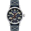 AVI-8 Dambuster Chadwick Meca-Quartz Kobaltblaues Lederarmband Blaues Zifferblatt AV-4113-01 Herrenuhr