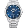 Citizen Eco-Drive Edelstahl blaues Zifferblatt AW0100-86L Herrenuhr