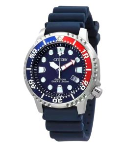 Citizen Promaster Dive Polyurethan-Armband blaues Zifferblatt Eco-Drive BN0168-06L 200M Herrenuhr