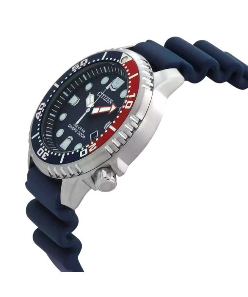 Citizen Promaster Dive Polyurethan-Armband blaues Zifferblatt Eco-Drive BN0168-06L 200M Herrenuhr